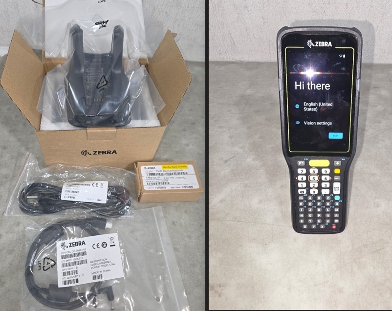 Zebra MC3401-0G1J54SS-NA MC3400 6GB/64GB Wi-Fi 6E + NEW Cradle Kit