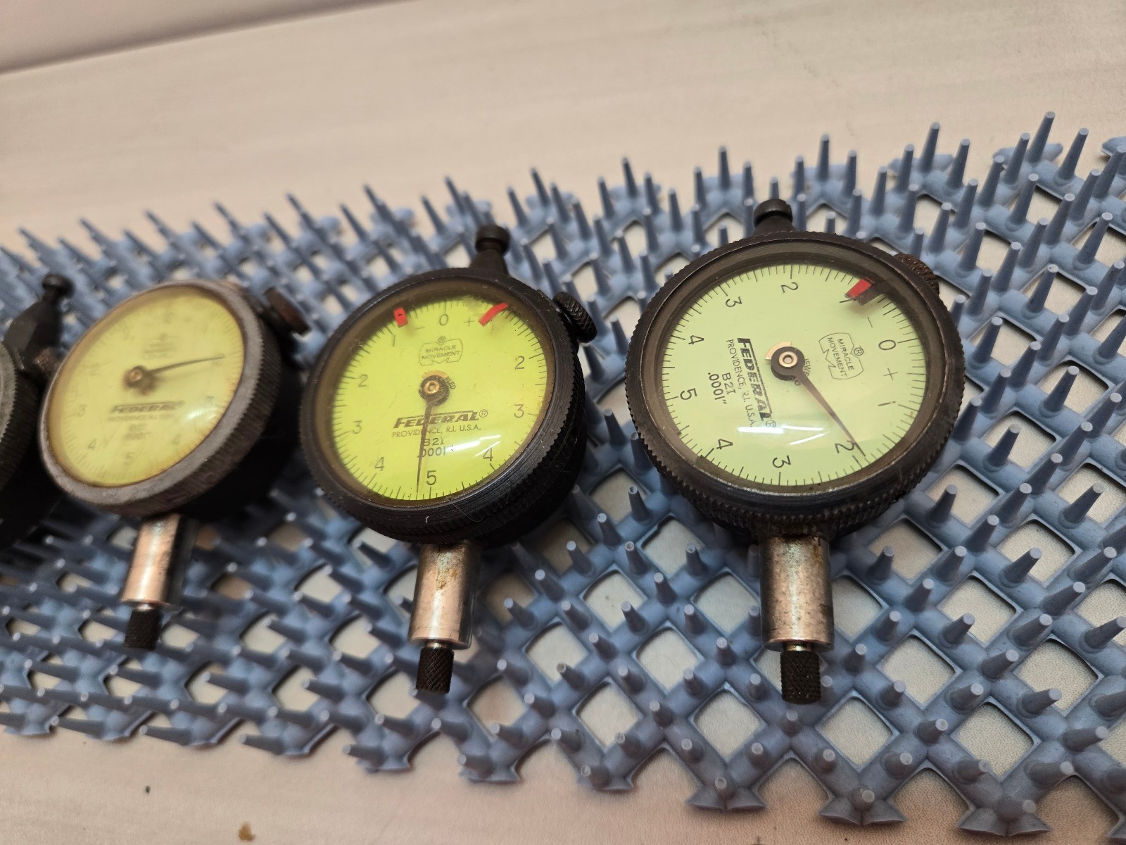 MAHR FEDERAL Dial Indicator Full Jeweled B2I .0001 Lot of (5)
