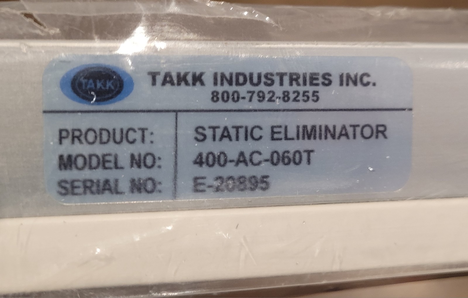 Takk Industries 400-AC-060T Static Eliminator 60″