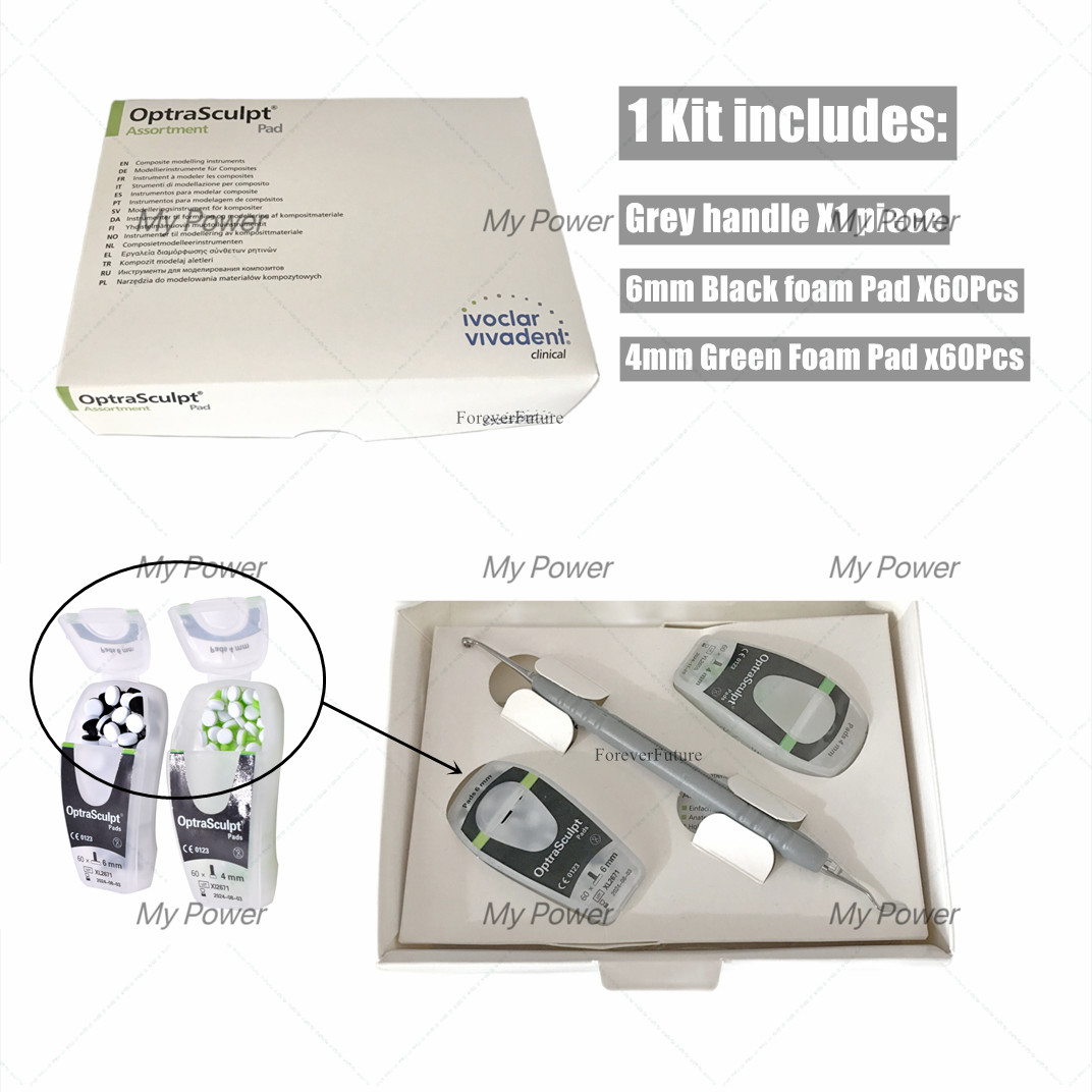Dental Foam Pads Veneer Composite Resin Filling Spatula Handle Optrasculpt Kit