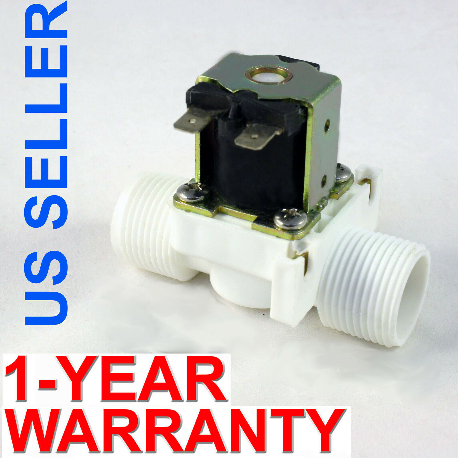 3/4 inch NPS Thread 12V DC VDC Plastic Nylon Solenoid Valve ONE-YEAR WARRANTY