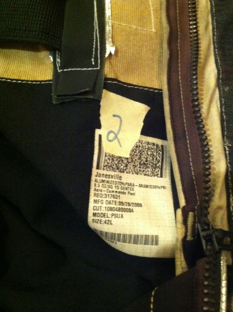 LION JANESVILLE Firefighter Proximity Pants Shell Only PSUA 42 44 Turnout