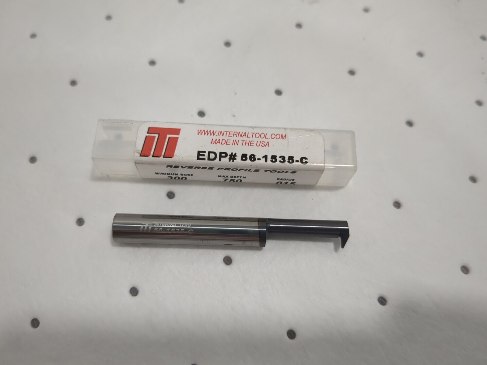 Boring Bar: 0.3000″ Min Bore Dia, 5/16″ Shank Dia, Micrograin Carbide56-1535-C
