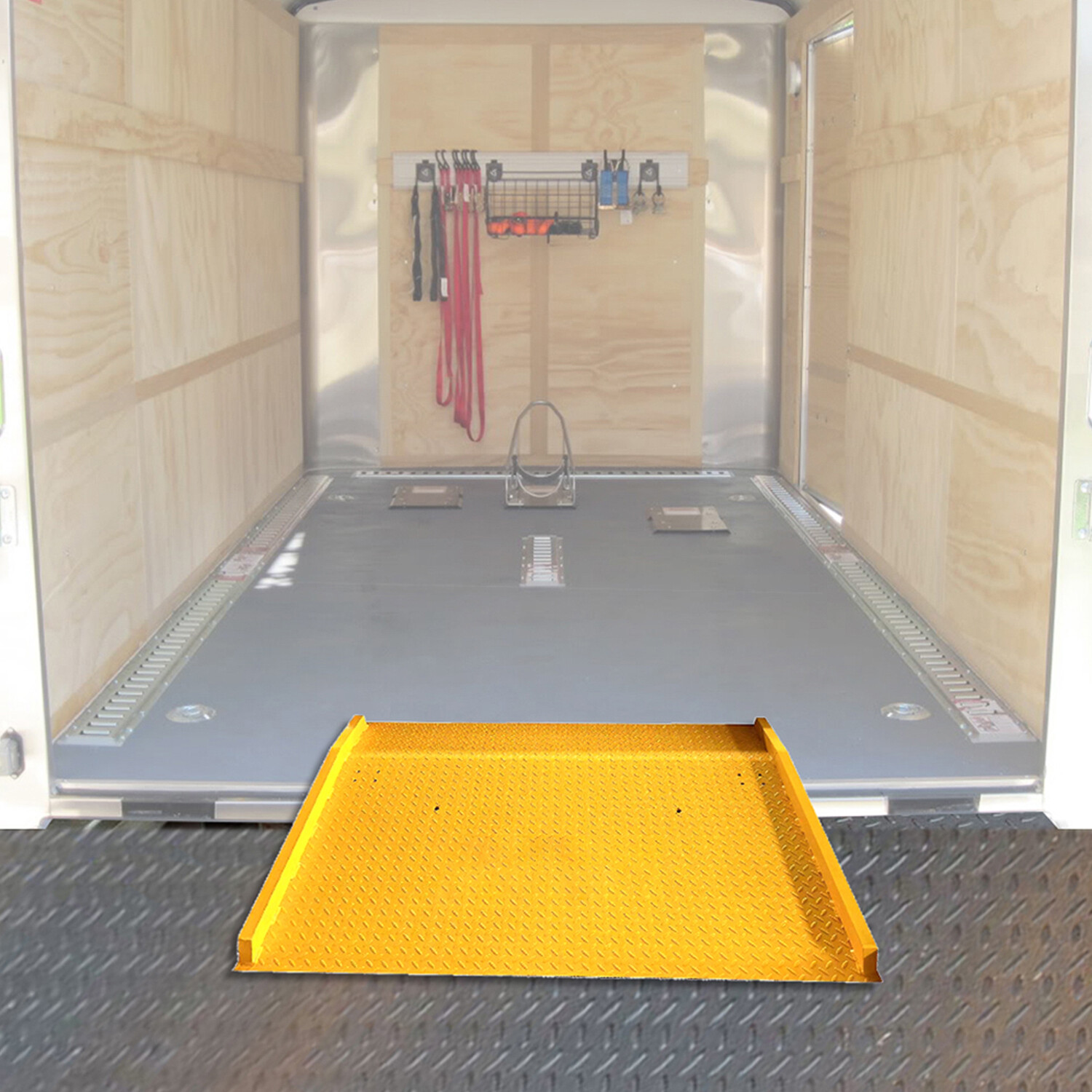 60» x 60» Steel Dock Boards with Handles & Side Curbs 13,000lbs Forklift