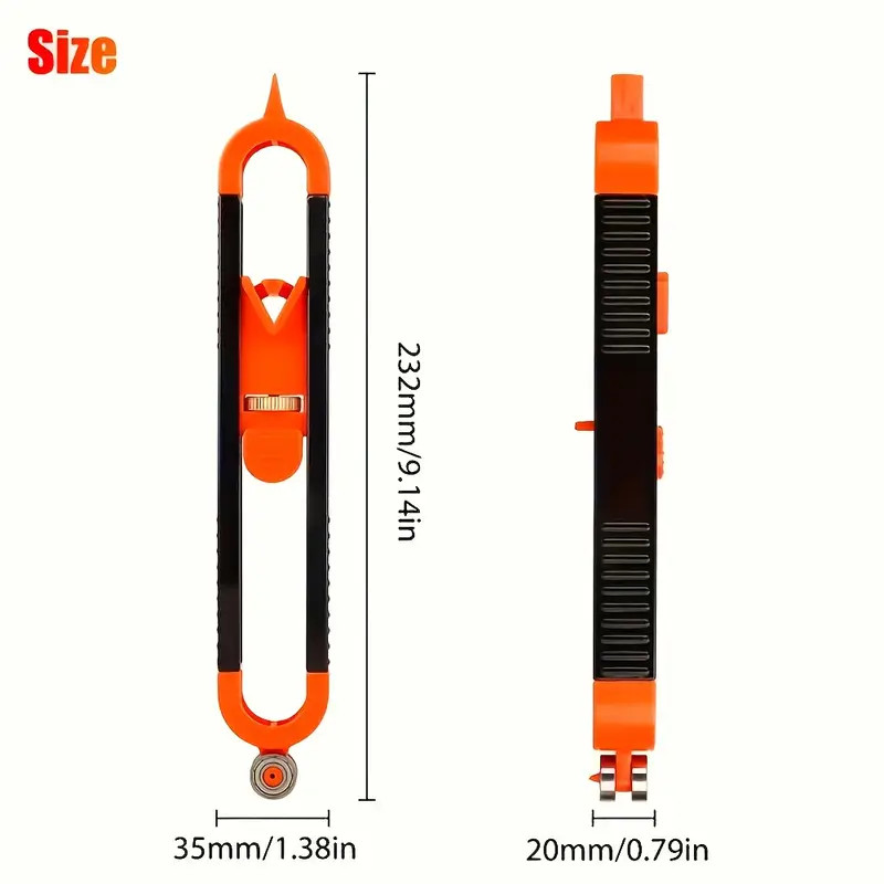 Precision Lockable Contour Gauge, Woodworking, Irregular Shape Measuring Tool