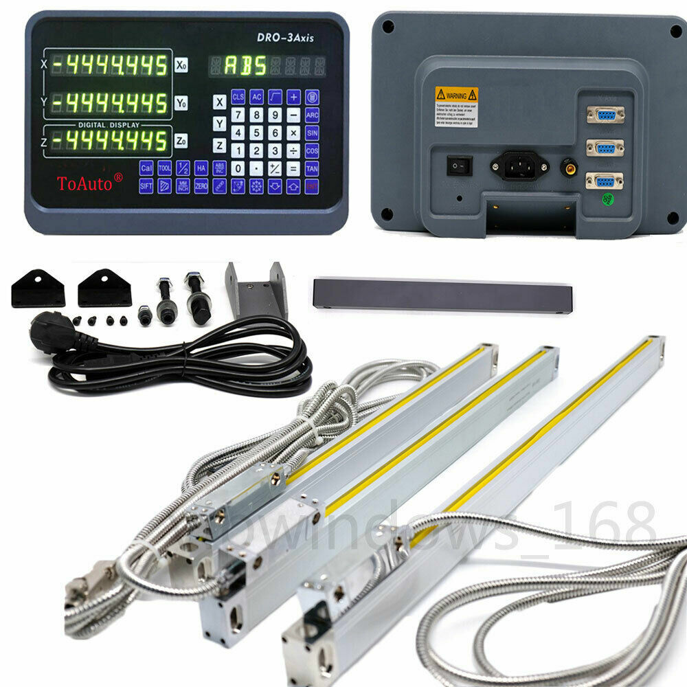 1/5um Linear Scale Sensor 2/3/4 Axis Digital Readout DRO Display for Mill Lathe