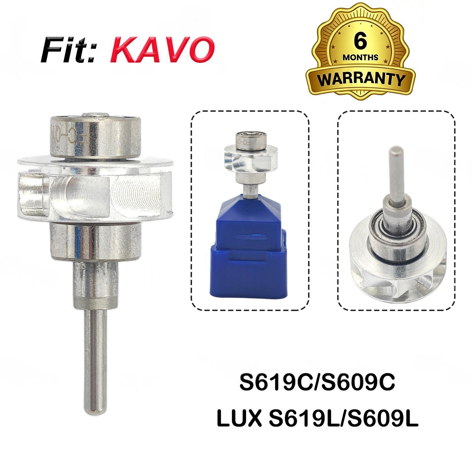 Dental Handpiece Rotor Turbine Cartridge Fit KAVO S609C S619C LUXS619L S609L