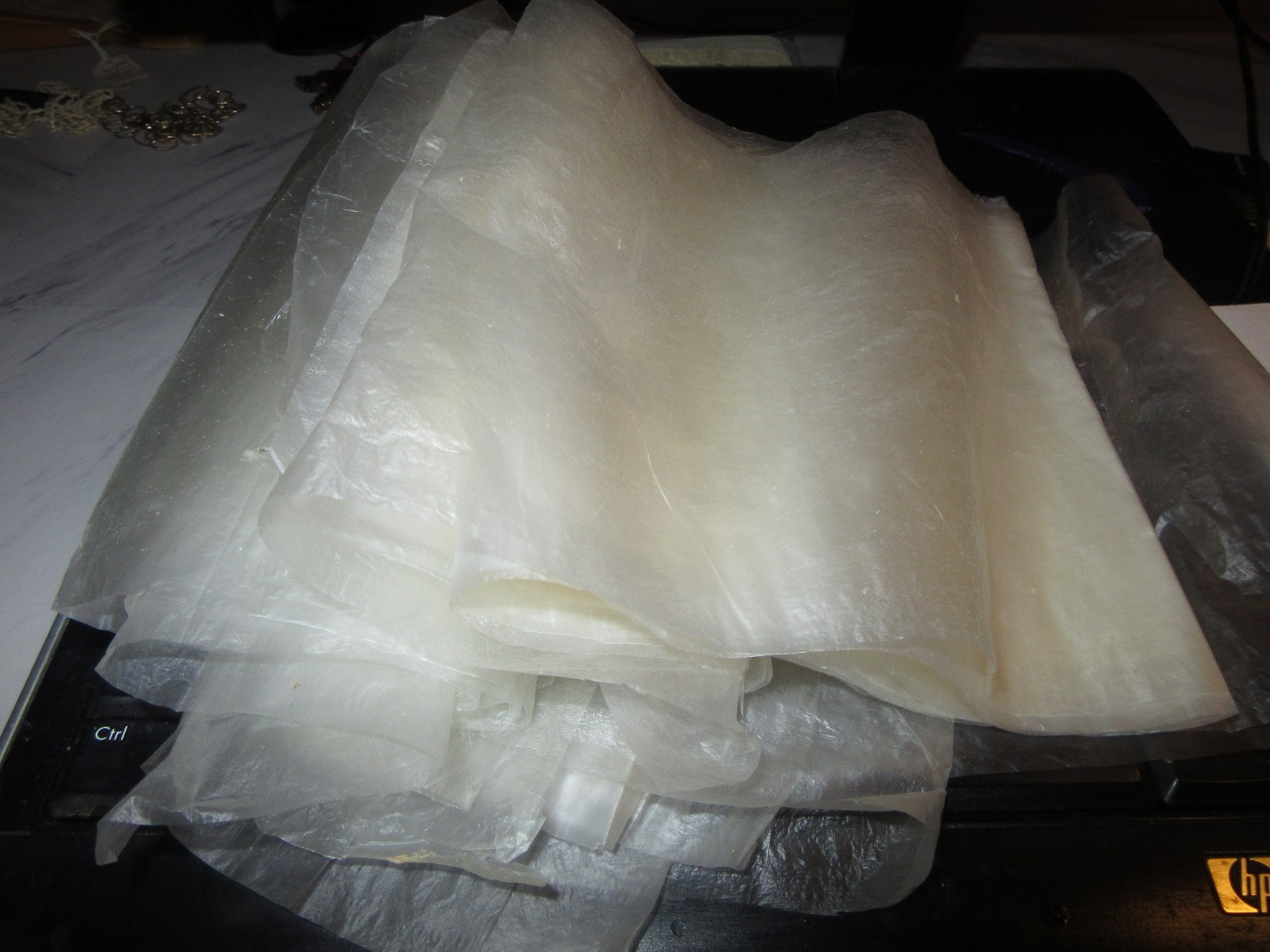 Goldbeater’s Skin For Hand Fans and Book Restoration. Clear,Durable,Precious.
