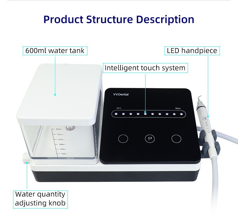 LED Dental Ultrasonic Piezo Scaler Handpiece Bottles Fit EMS Cavitron Woodpecker