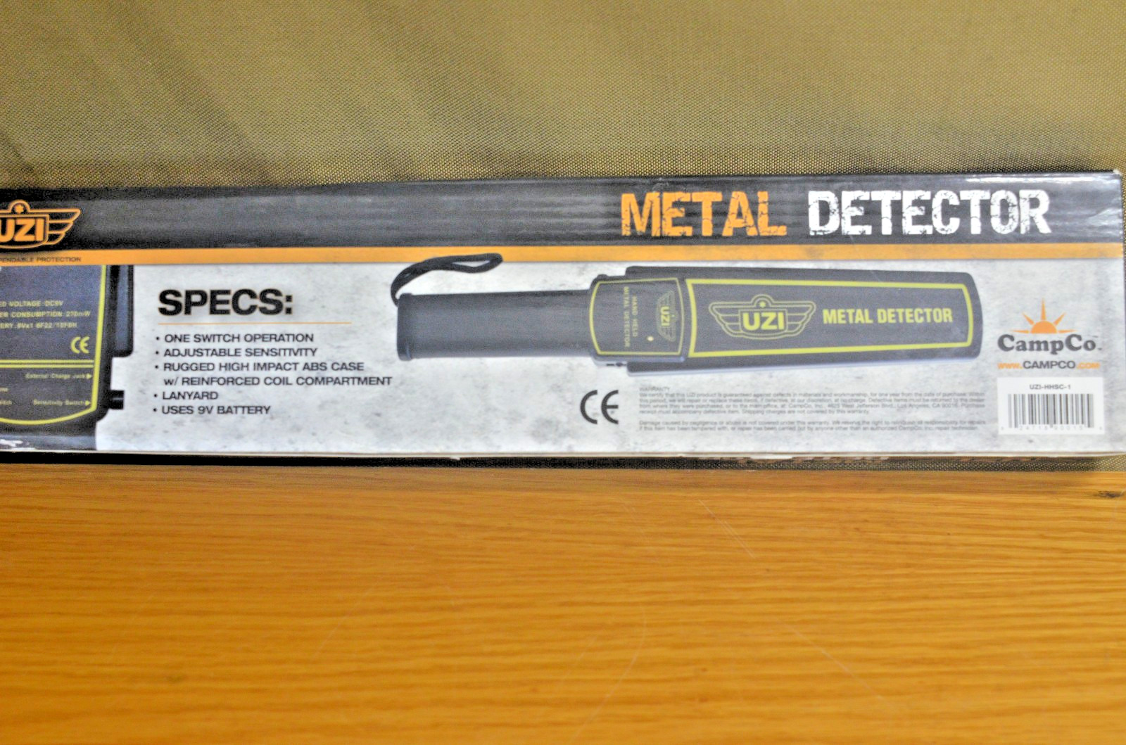 UZI Hand-Held Metal Detector HHSC-1 16.5″ (G-I)