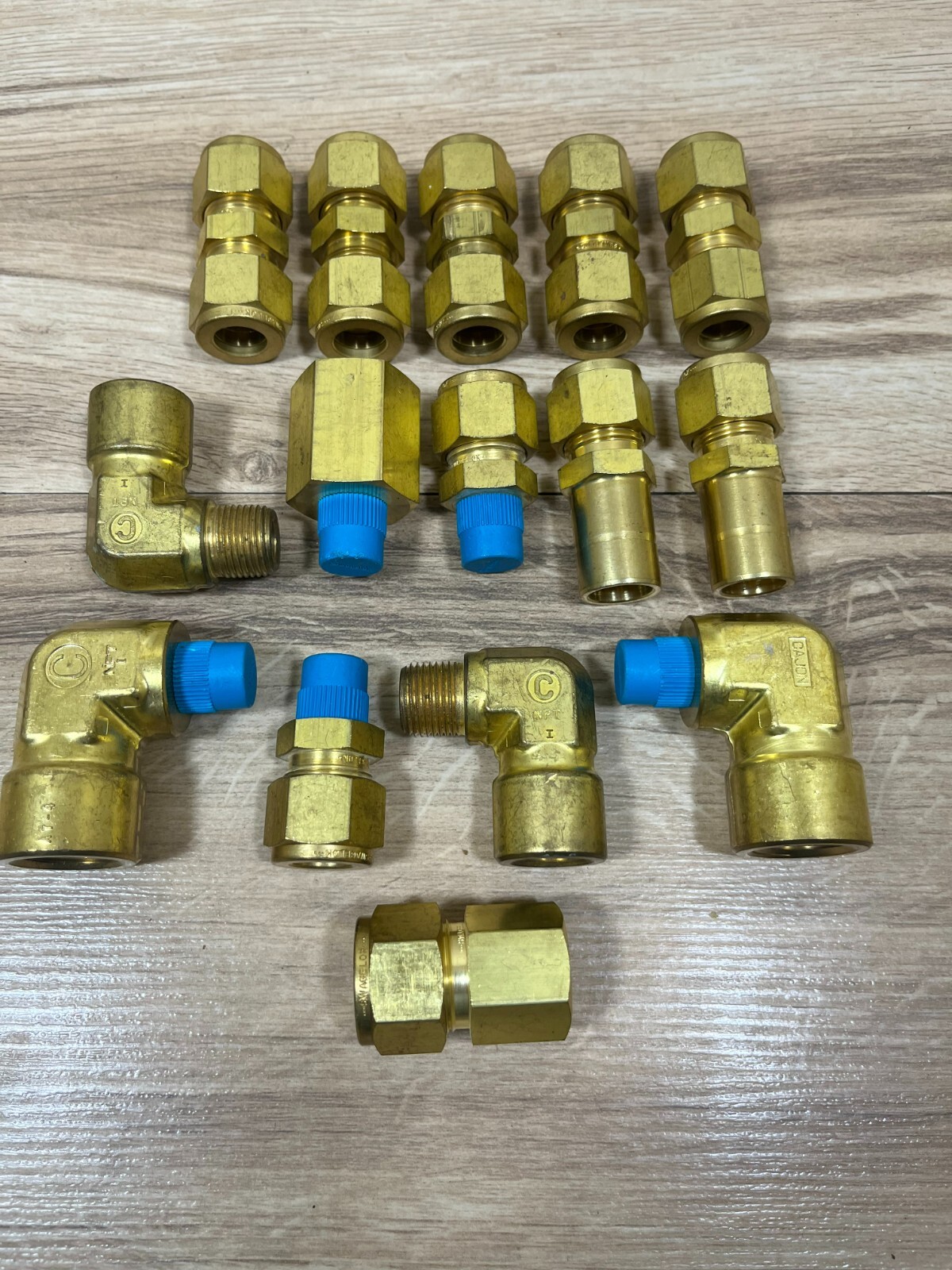 15- SWAGELOK & CAJON B-1010- 5/8 BRASS FITTINGS – OPEN BOX SPECIAL