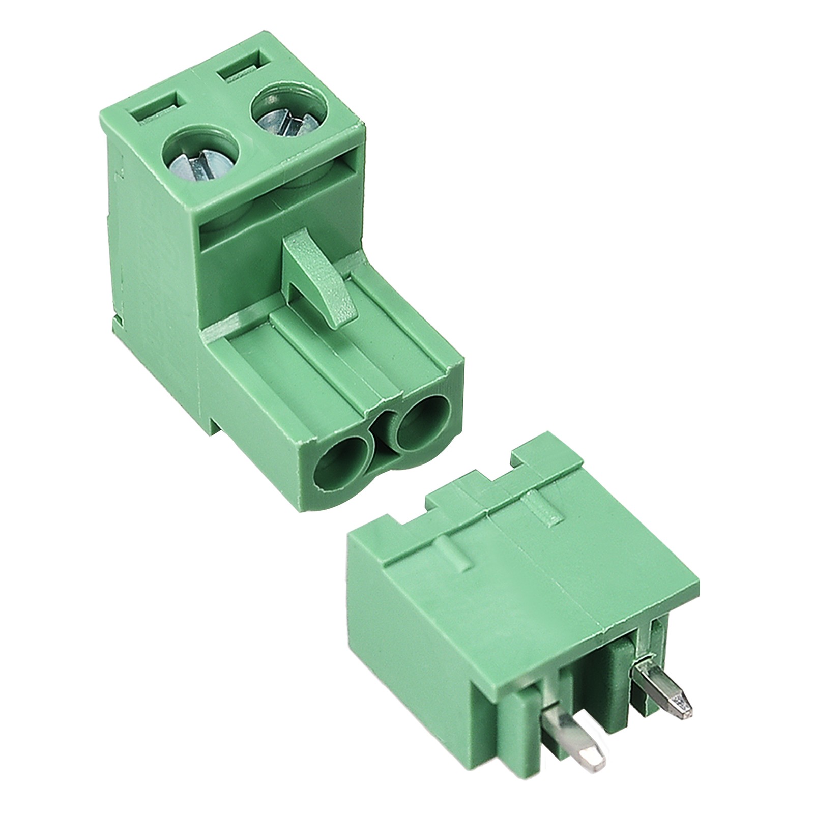 10 Sets 2Pins 5.08mm Pitch Male Female PCB Screw Terminal Block