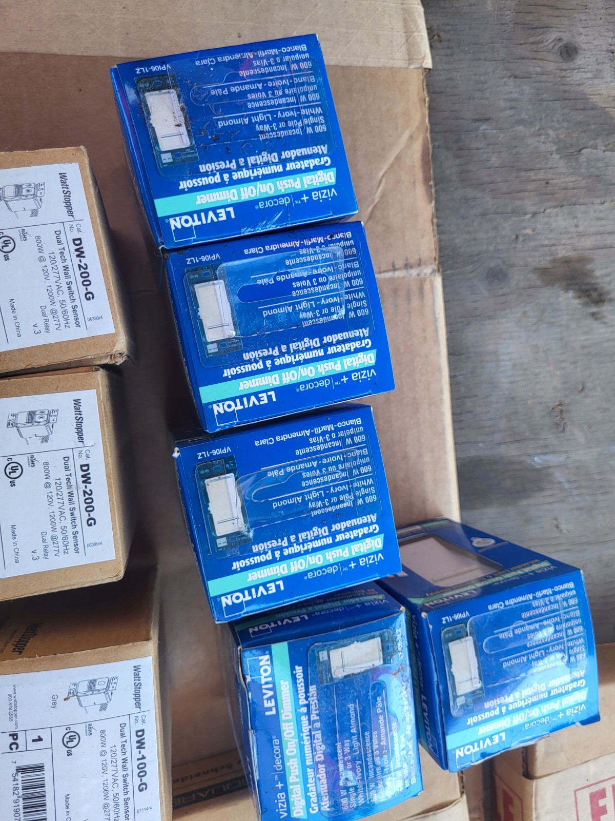 New Open Box, Lot of electrical materials—everything you see is what you get.