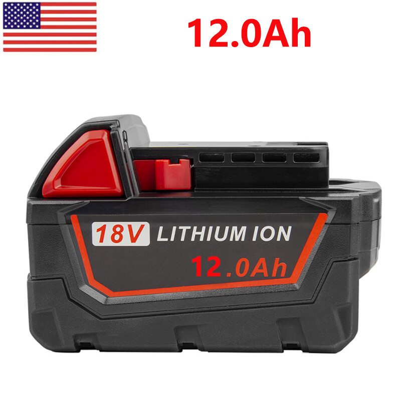 18V 12Ah Capacity Battery for Milwaukee M18 Extended Li-Ion XC M18B5 48-11-1850*
