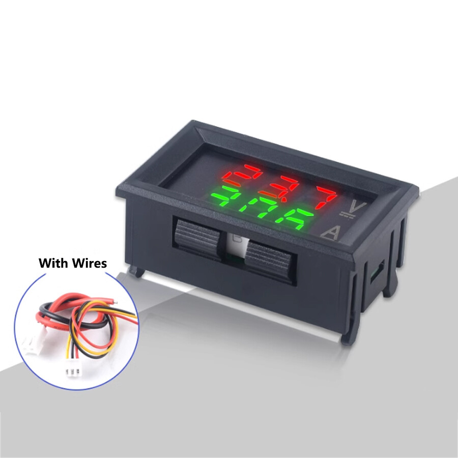 0.36″ 0.56» 2/3Wire DC 0-120V Voltmeter LED Panel 3-Digit Display Voltage Meter