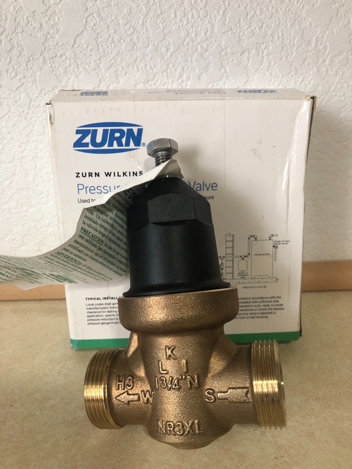 Zurn Wilkins 3/4” 34-NR3XLR / NR3XL Water Pressure Reducing Valve Single Union
