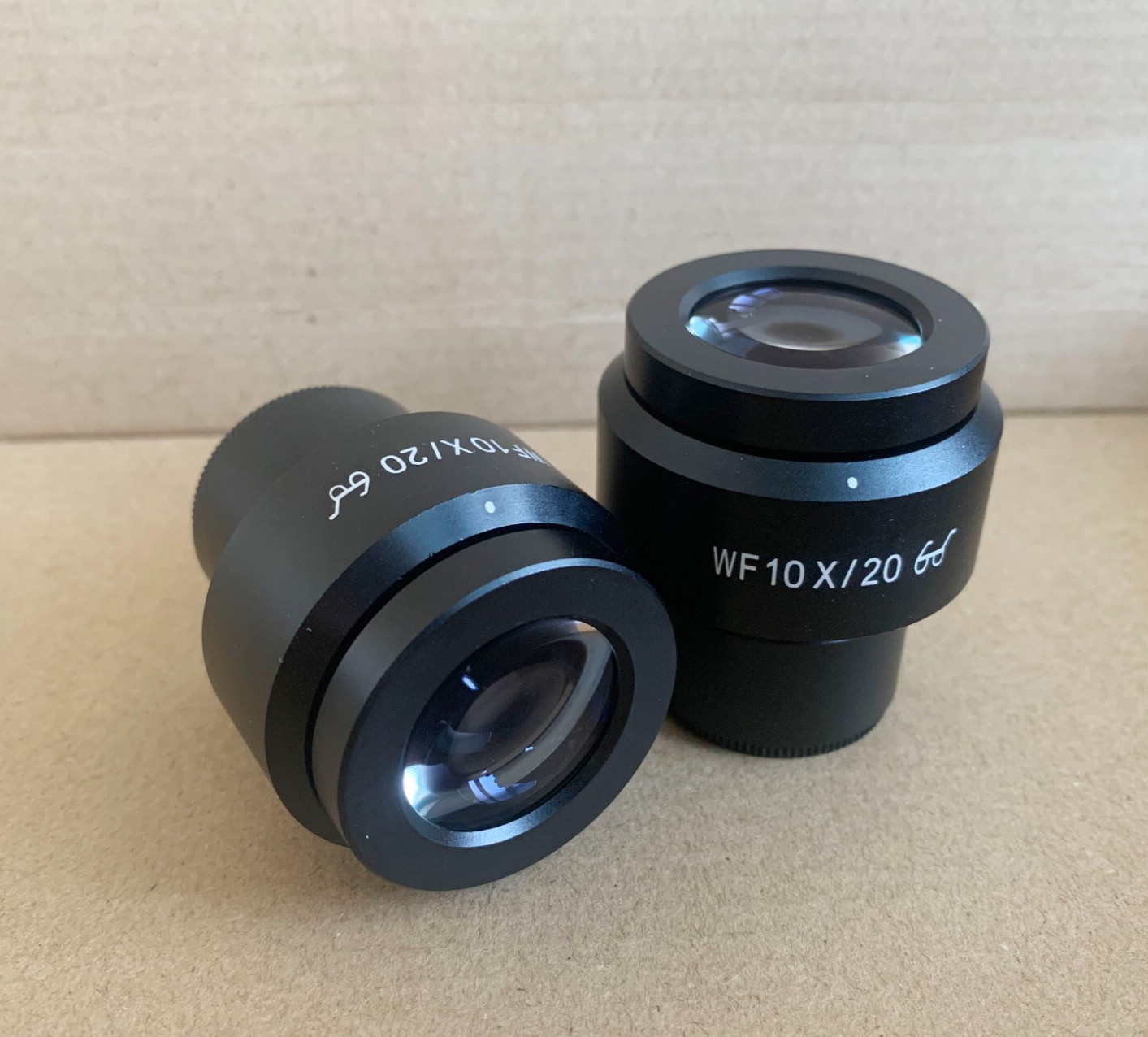 Pair WF10X/20 Wide Angle Eyepieces 30mm for Microscope with Diopter Adjustment