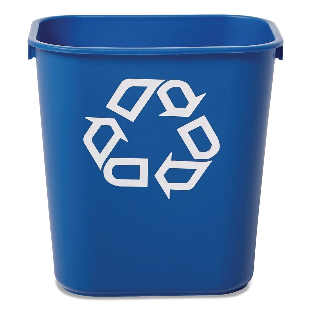 Rubbermaid Commercial 295573BE 13.63-qt. Deskside Recycling Bin – S, Blue New
