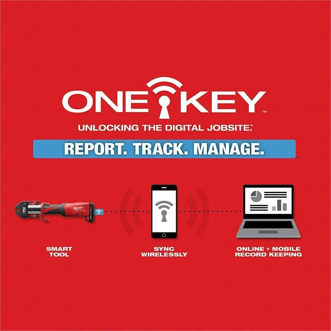 Milwaukee Tool 2922-22 M18 Force Logic Press Tool With One-Key Kit With 1/2 In，