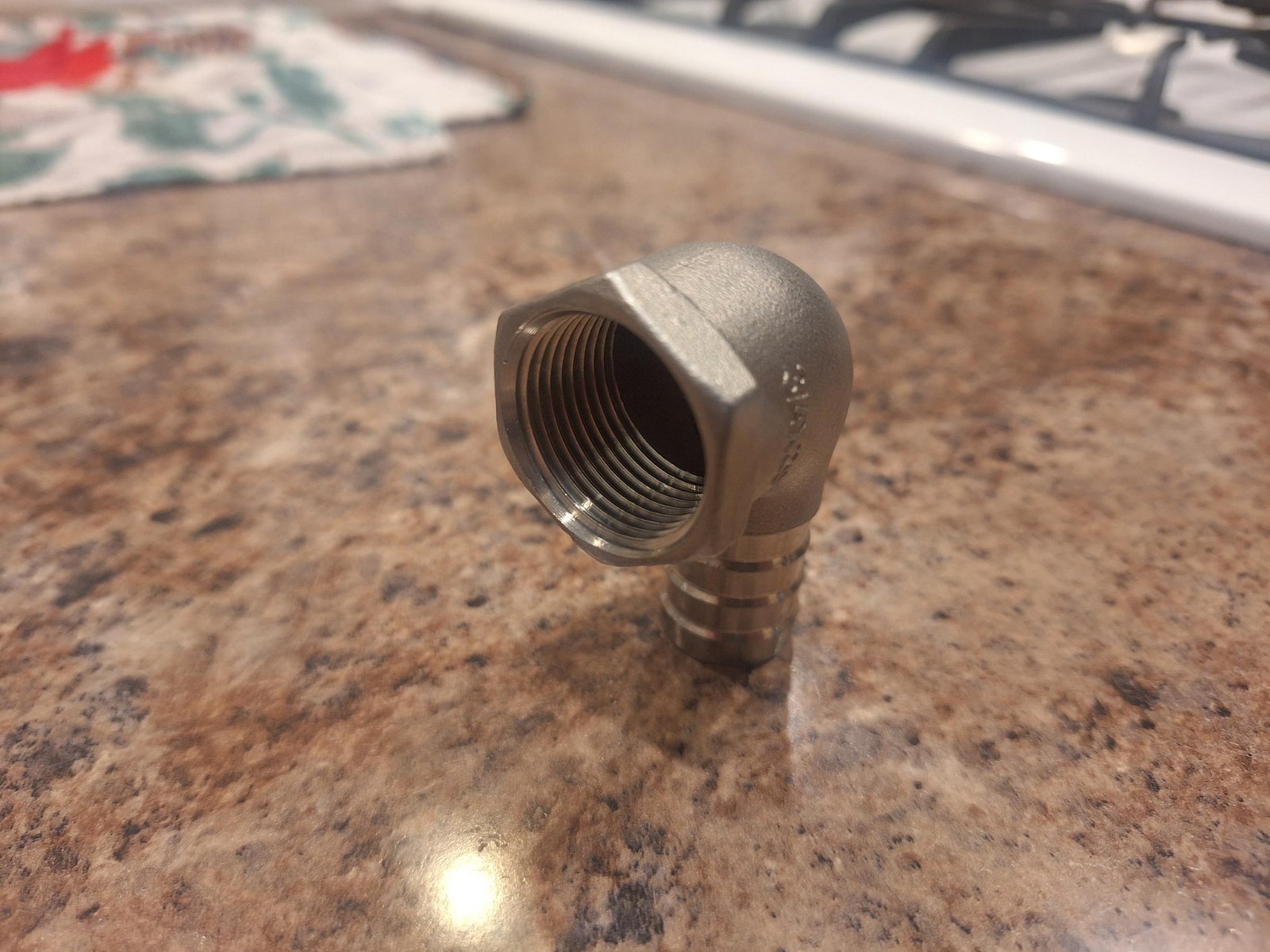 304 Stainless Steel Hose Barb Fitting Elbow 3/4″Hose x 3/4 NPT Female Pipe