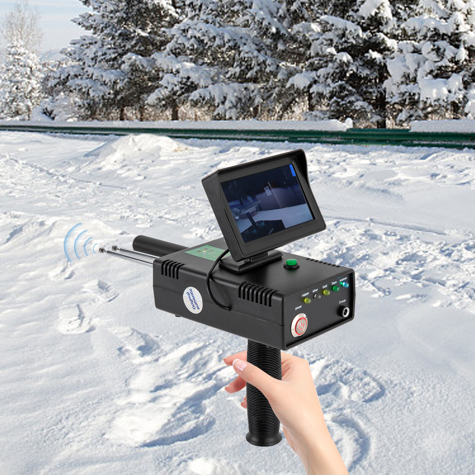 1200M LED Long Range Metal Gold Diamond Detector Finder Treasure Hunter Digger