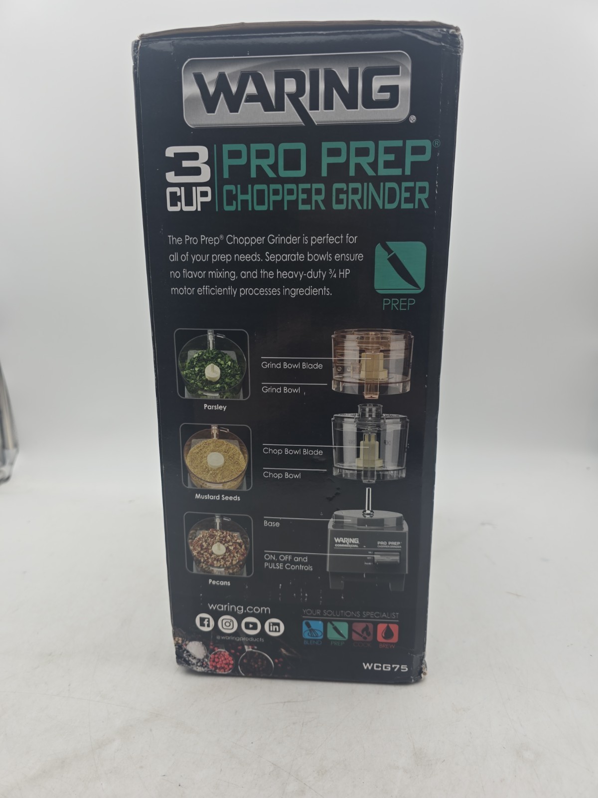 Waring Commercial WCG75 3-Cup Chopper Grinder