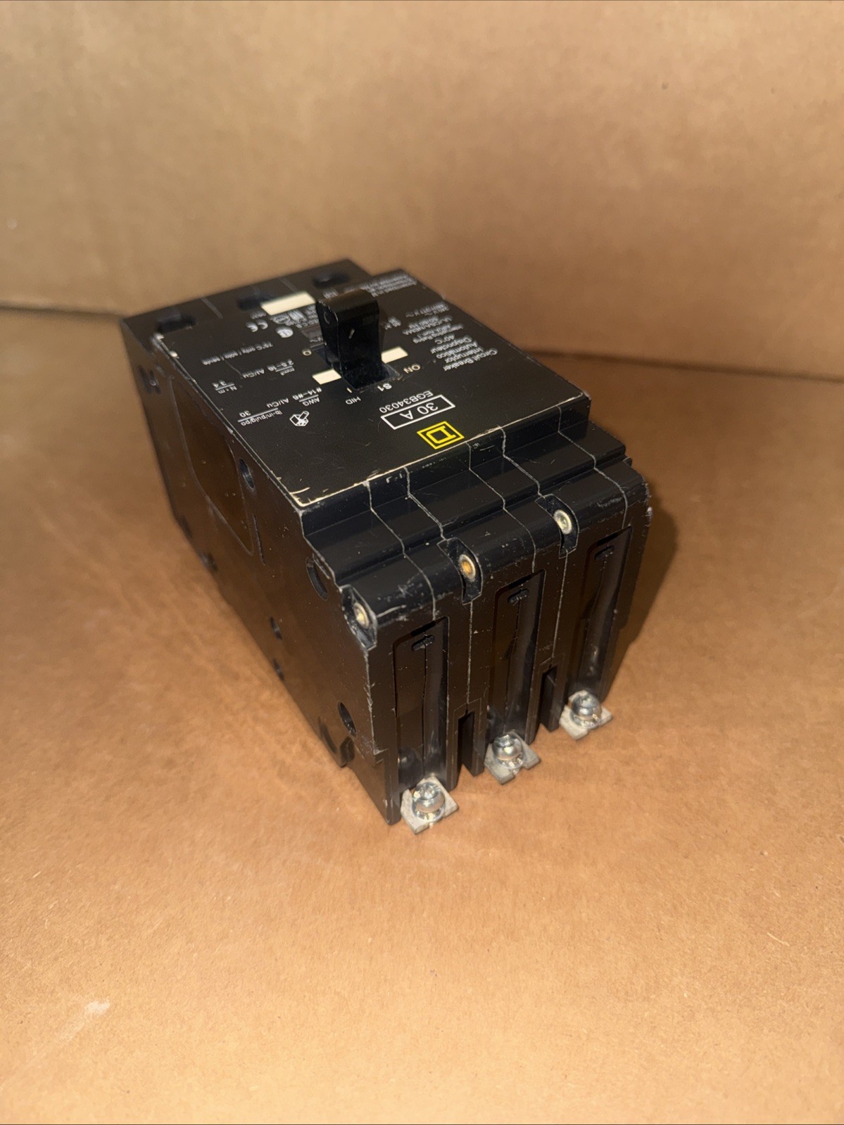 Square D EGB34030 30A 3P Bolt-On 480/277V Circuit Breaker 35kA@480/277V