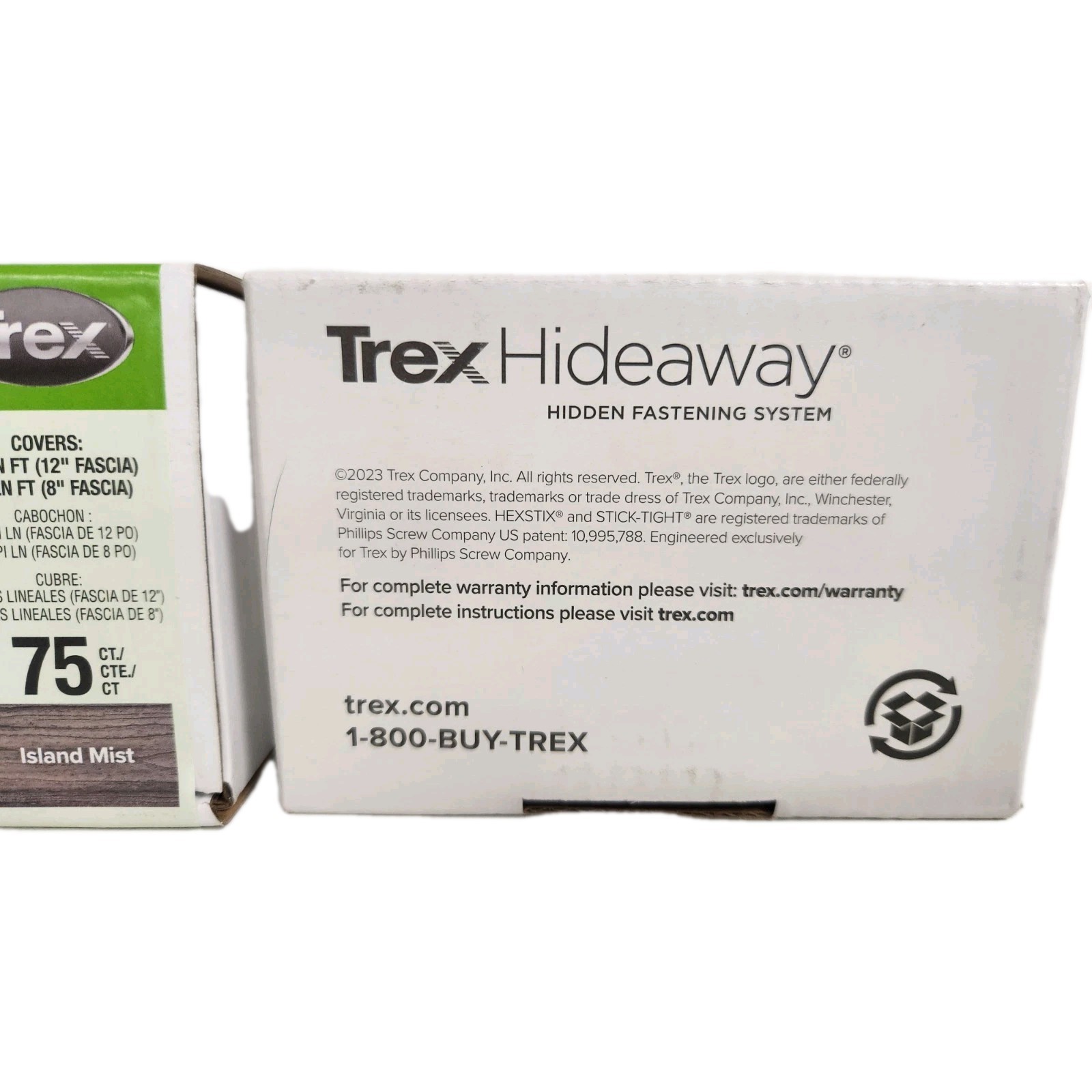 Trex Hideaway Composite Deck Fascia Screws Island Mist 1-3/4″ ( 150 Screws )