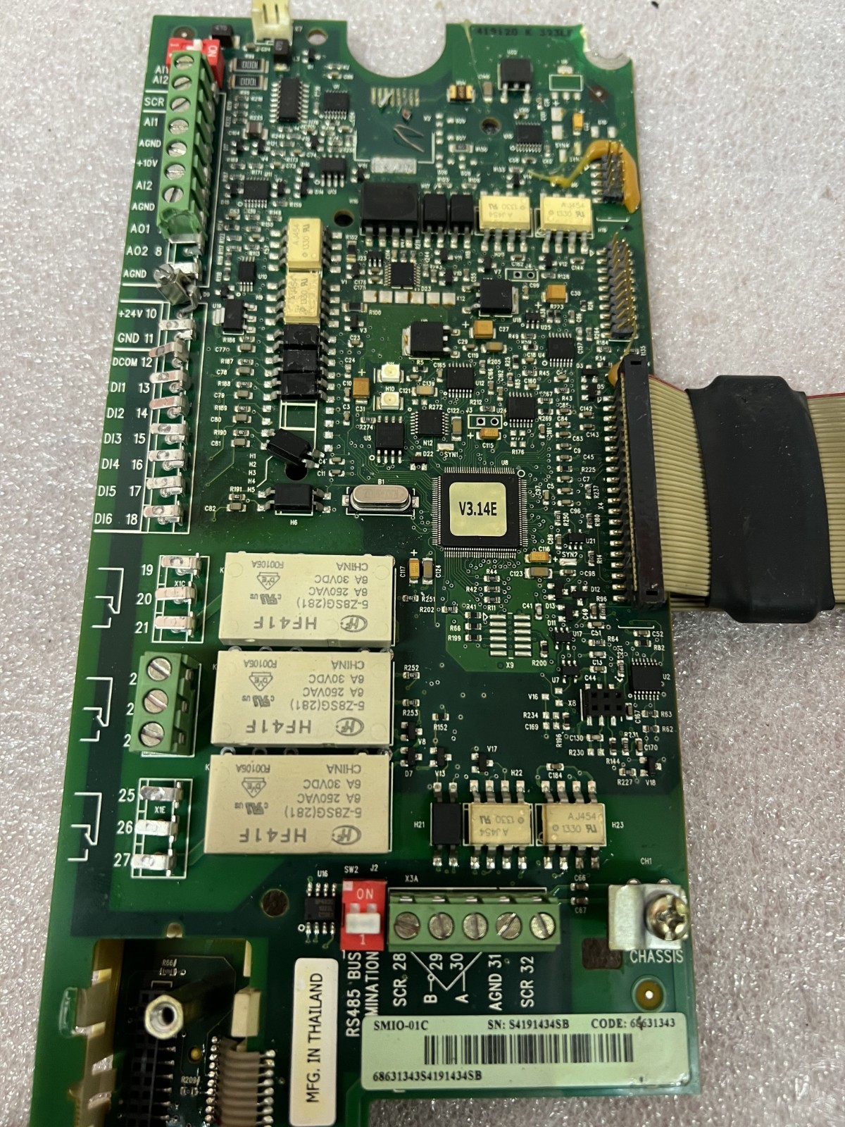 ABB SMIO-01C ACS550 Control Board 68500320 G