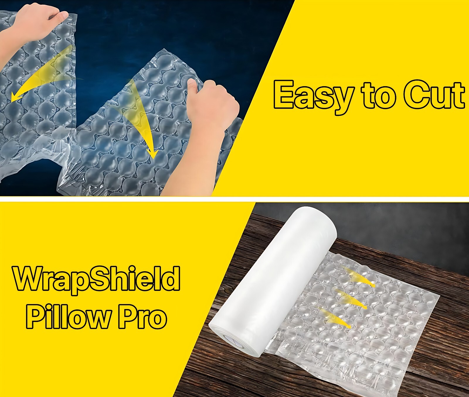 Bubble Protector Wrap 16 x 13 inch, 985 ft Air Cushion Roll Pillow Bags Film