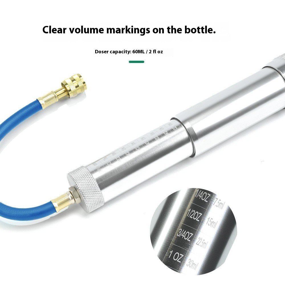 R1234YF/R134A Ac Oil InjectoHVAC Dye Oil Injector with R134A Snap Quick Coupler。