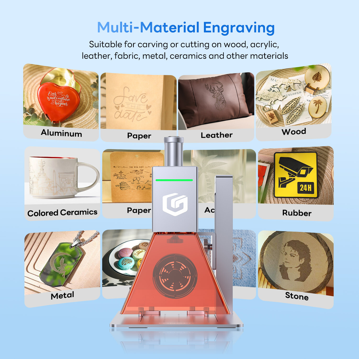 LONGER Nano Laser Engraver High Precision Engraving Laser Cutter Portable NEW