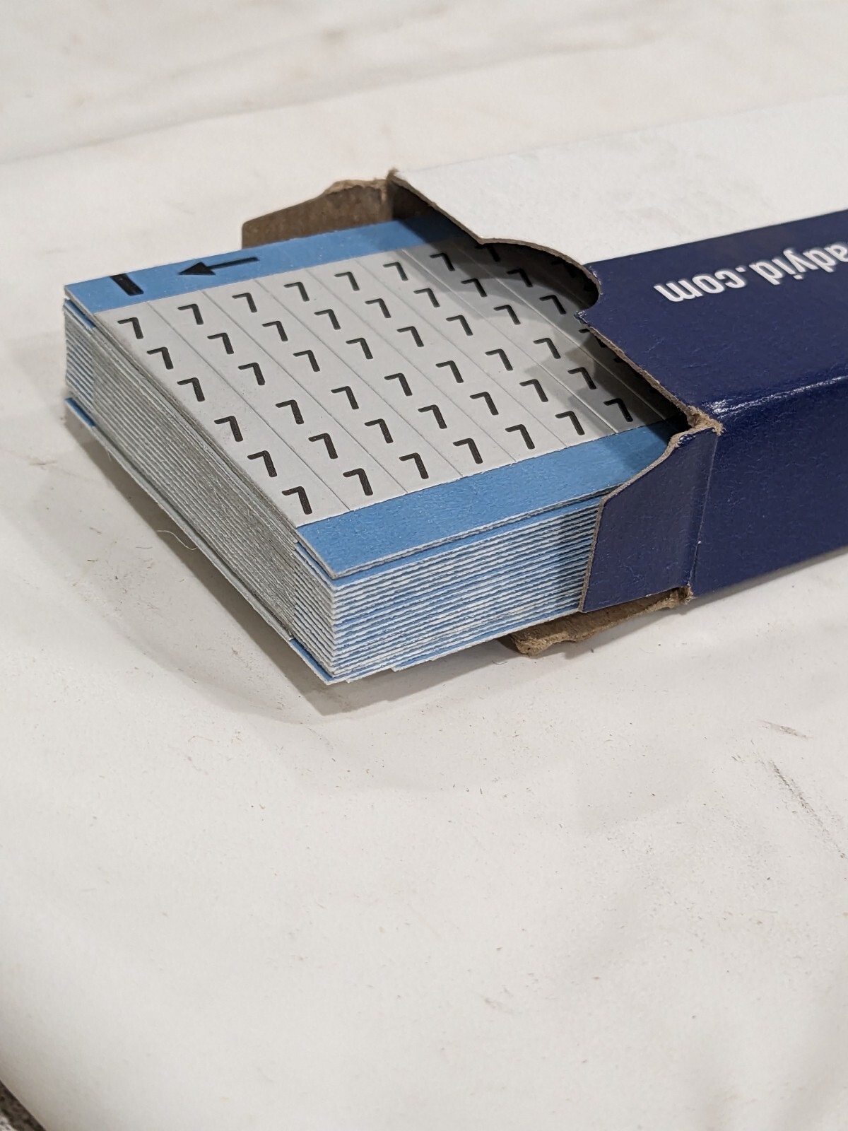 Brady #7 Numerical Legend Aluminum Wire Marking Cards Qty 25 AF-7-PK