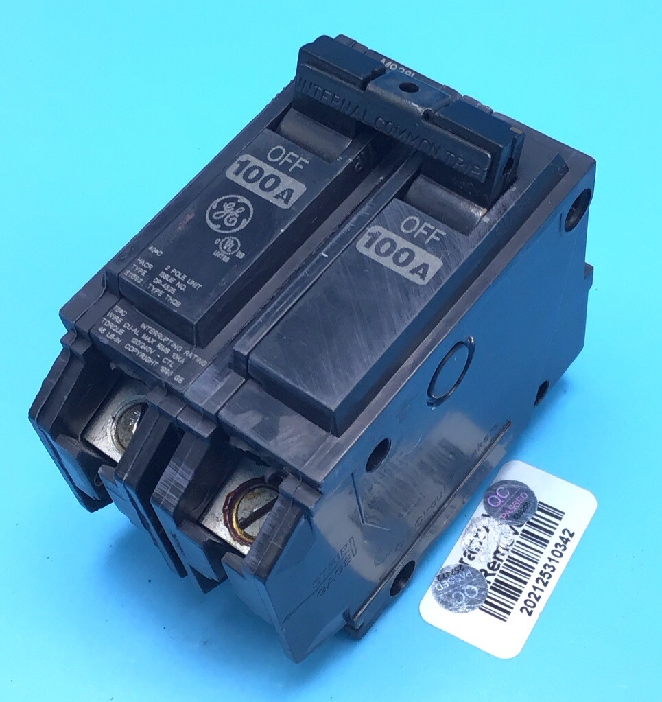 New Circuit Breaker ABB GE THQB21100 100 Amp 2 Pole 120/240V Type THQB Bolt On