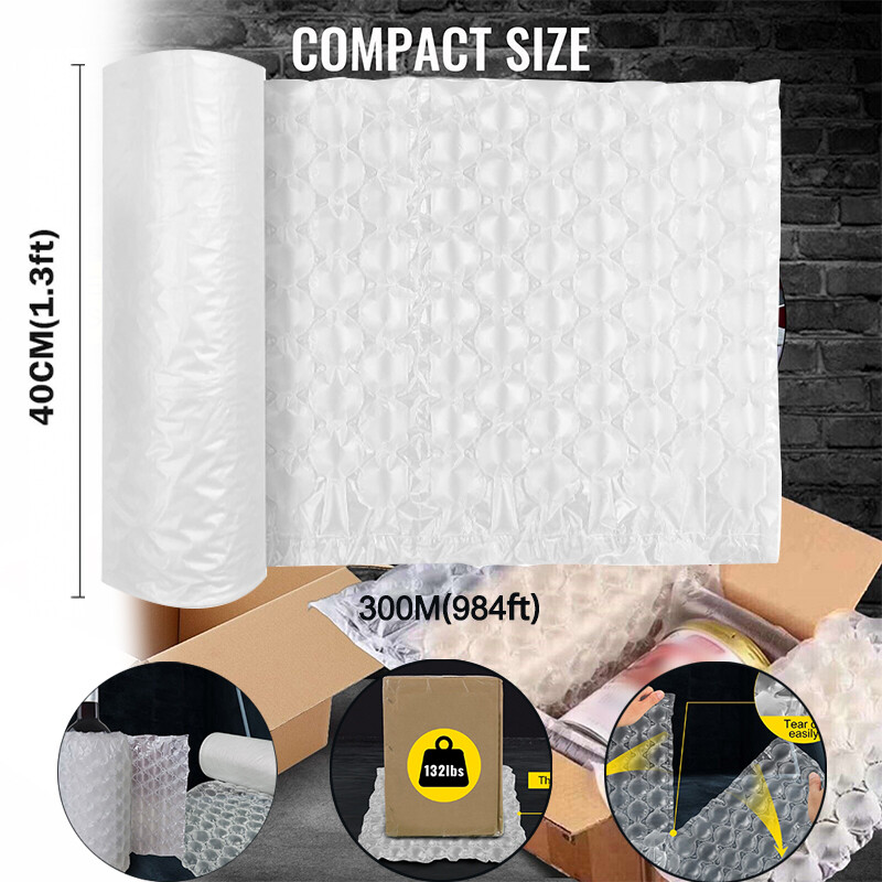 984′ x16″ Air Cushion Machine Film Small Bubble Pillow Packaging Padding Roll