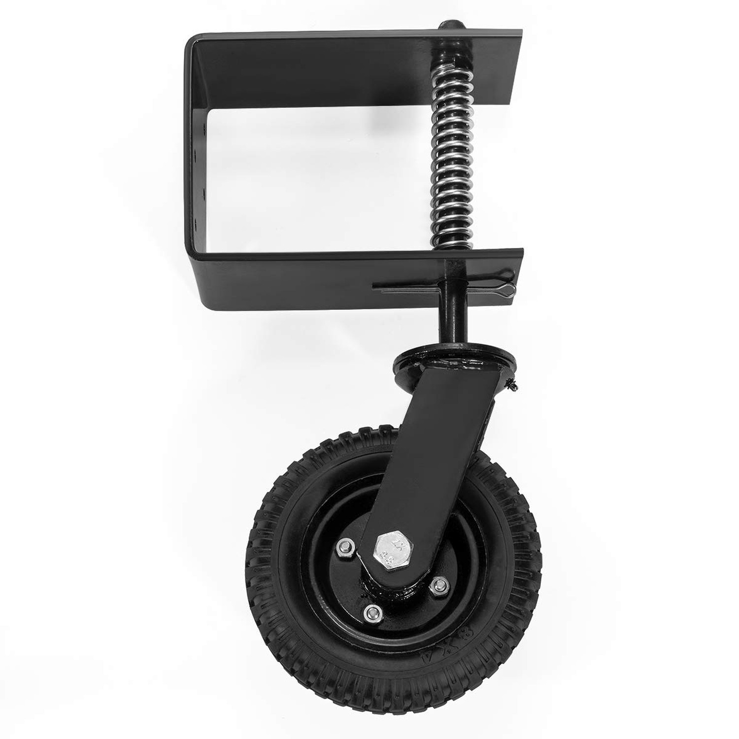 Stark USA Universal 8″ Flat-Free Tire Gate Wheel Suspension Spring-Loaded Woo…