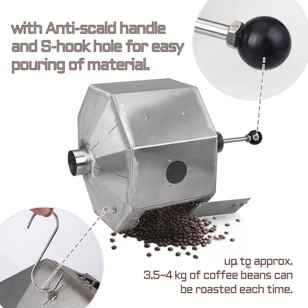 14.5L Electric Coffee Beans Roasting Baking Machine Burner Drum Type 220V/110V
