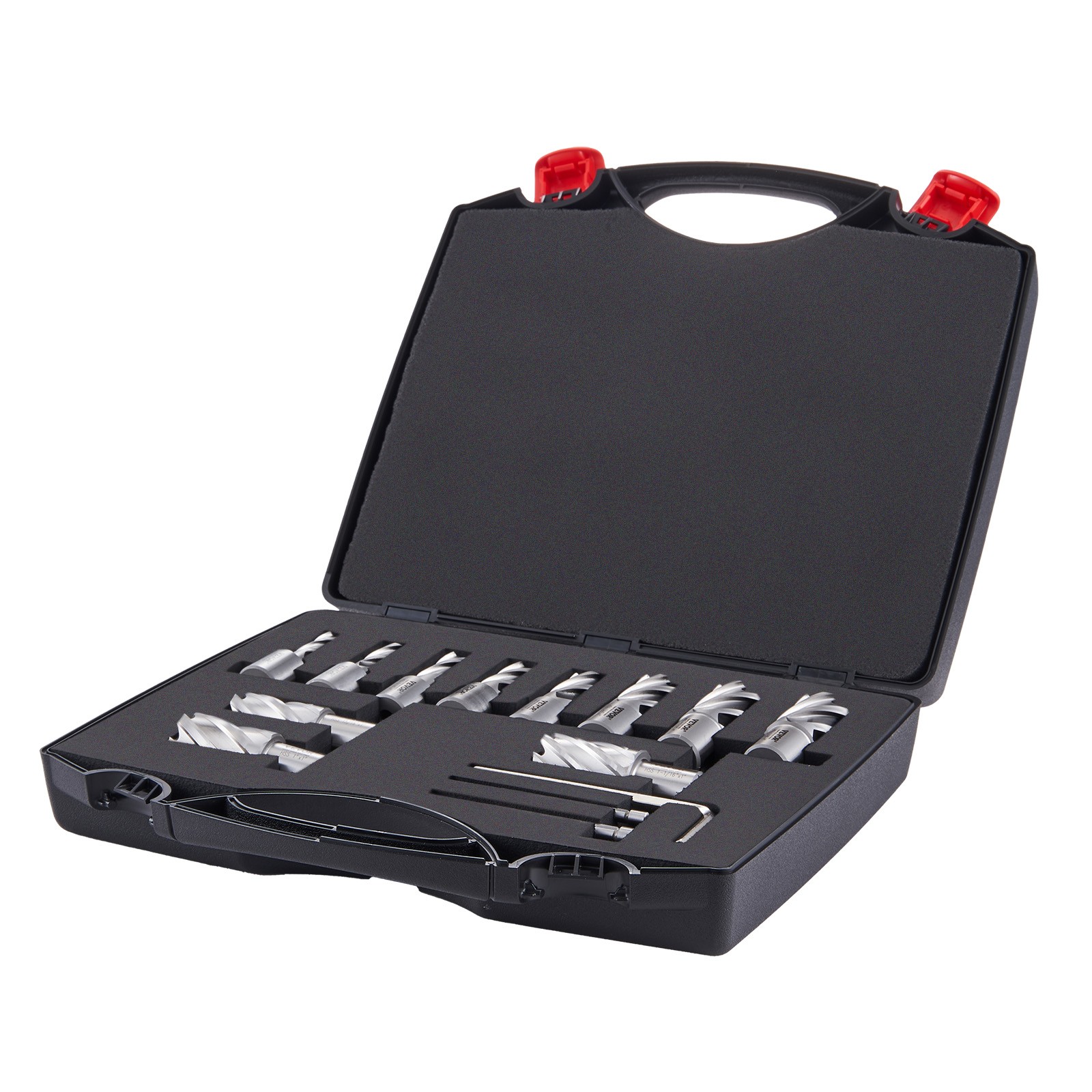 VEVOR Annular Cutter Set HSS Magnetic Drill Bits 13 PCS Weldon Shank 1″ Depth