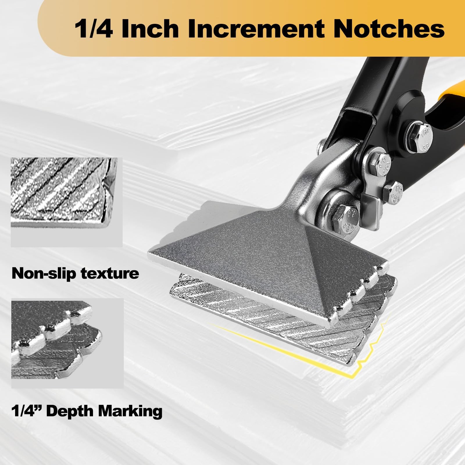 Rpeconu 3 Inch Sheet Metal Hand Seamer, TPR Handle Straight Jaw Bender, Heavy…