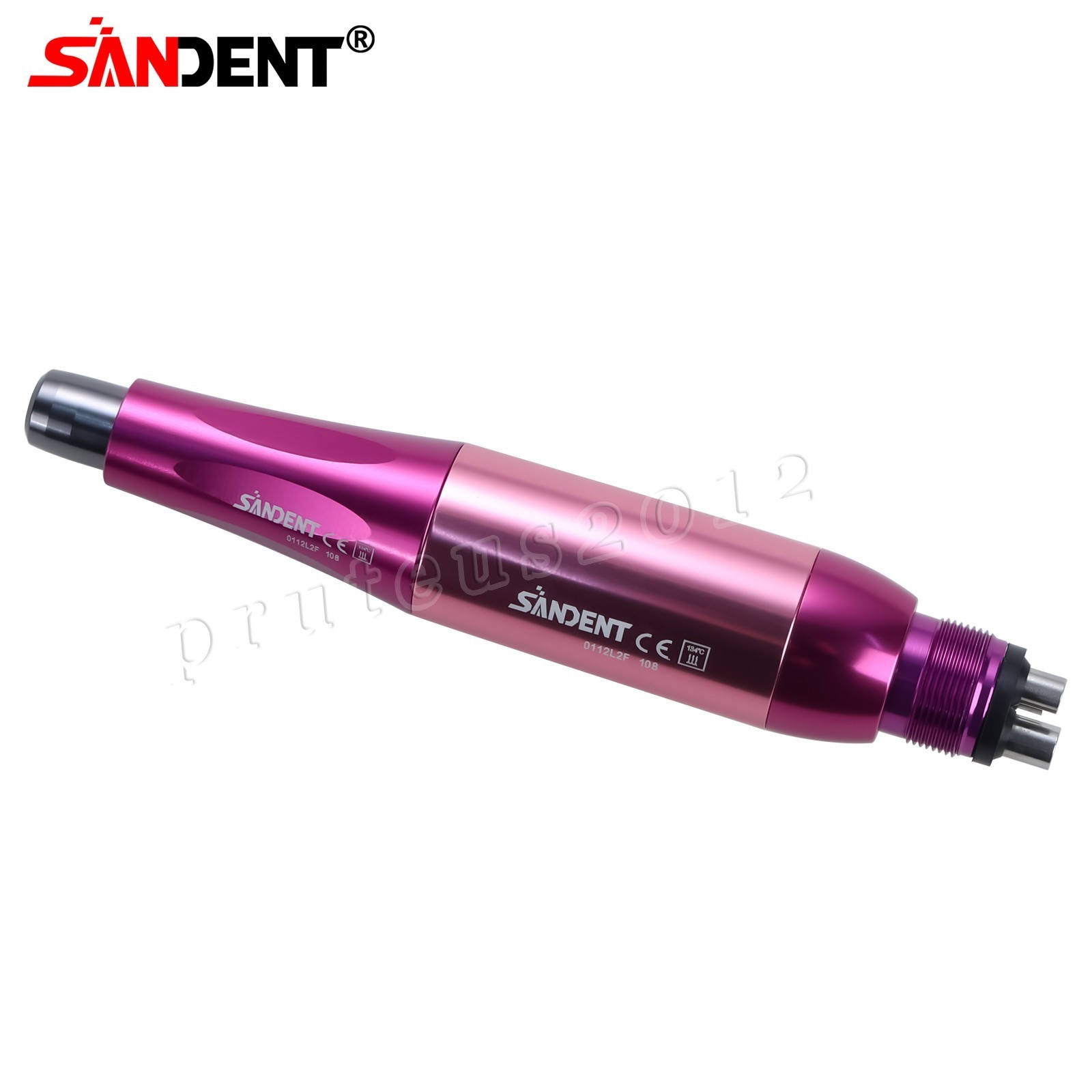 Dental Hygiene Prophy Handpiece Air Motor 4 Holes 4:1 Nose Cone 360°Swivel Pink