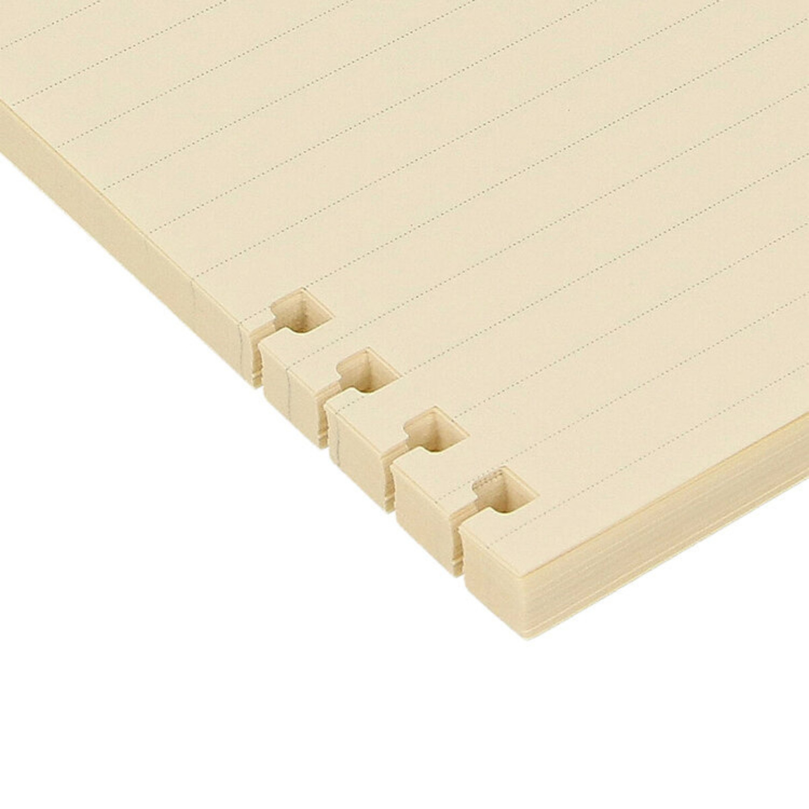 Delfonics Rollbahn Flexible Notebook Ruled Refill Pages: 5.2 in. x 7 in. (Cream)