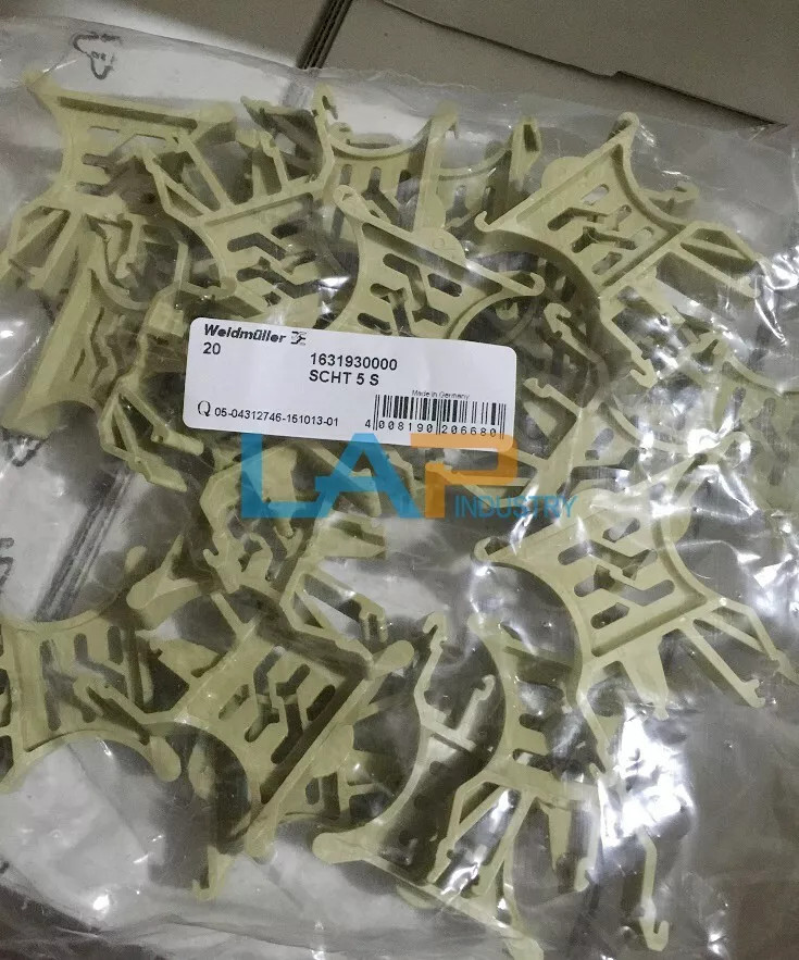 20pcs/bag New Weidmüller terminal block SCHT 5 S 1631930000 + baffle