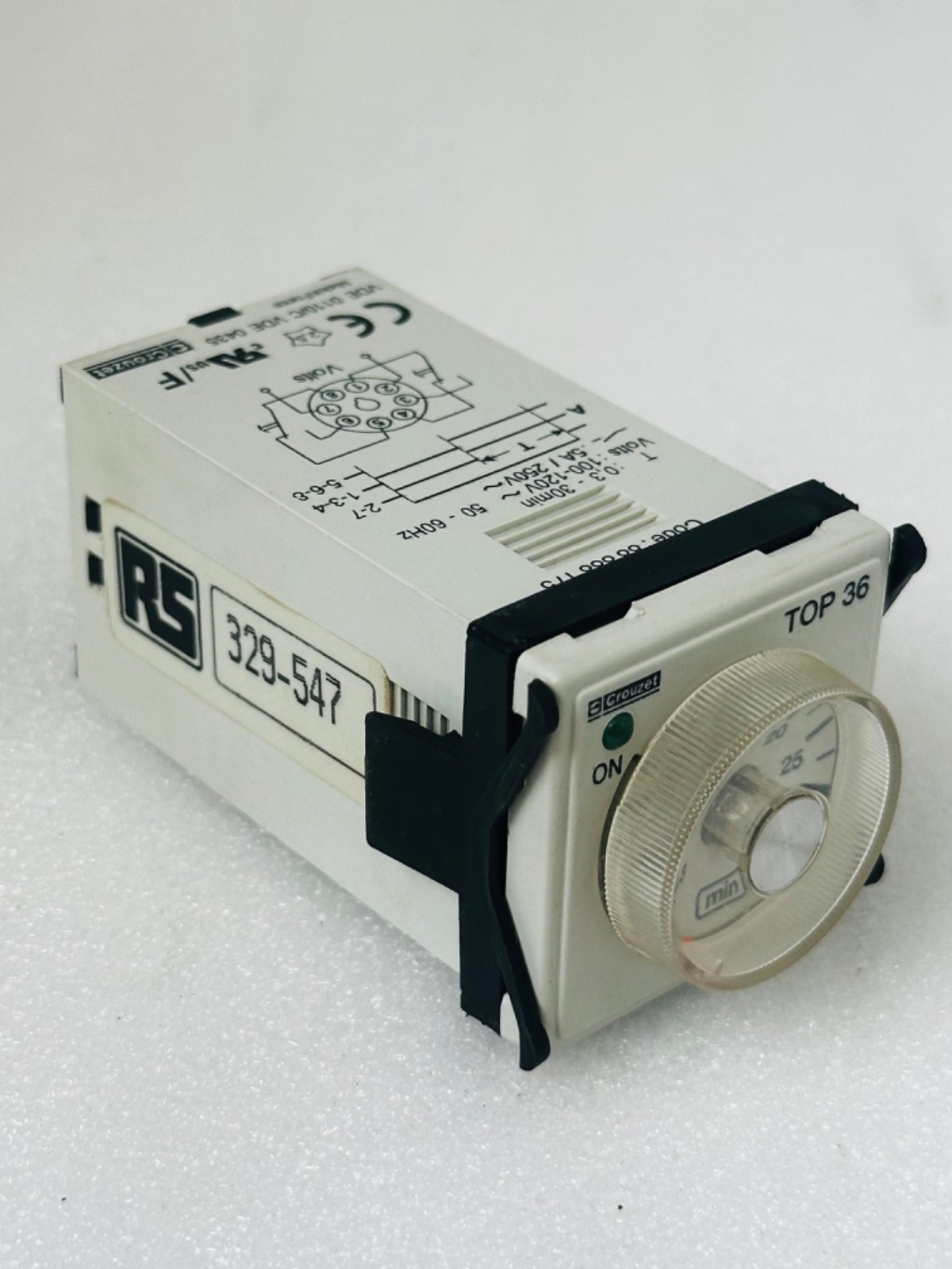 NEW CROUZET TOP 36 0,3-30min 8-Pin Time Relay TOP36 100-120V 88 888 175 TOP-36