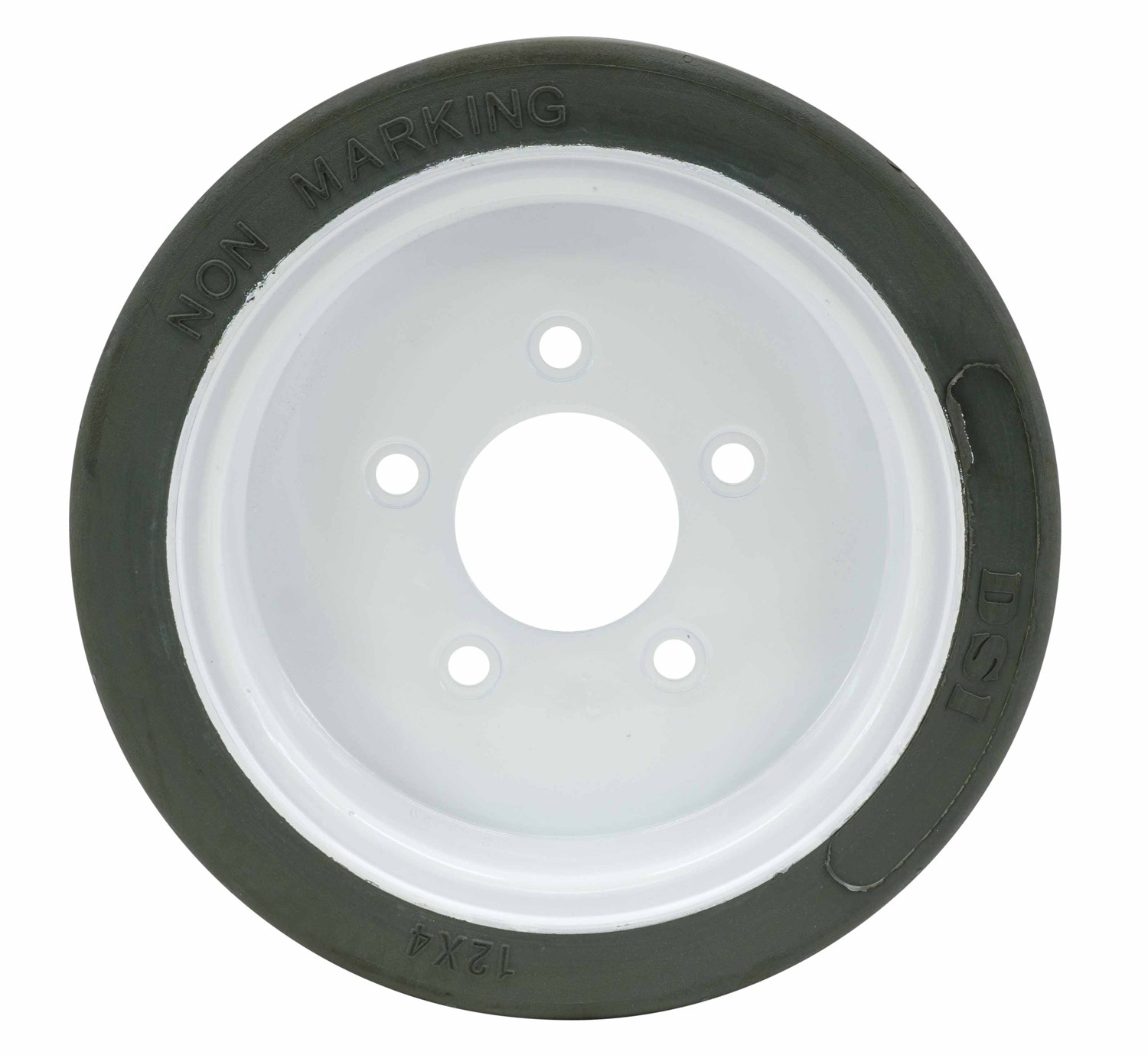 (4 Pack) SkyJack 158437 Scissor Lift Tires 12 x 4, – Plain | Non-Marking Whee…