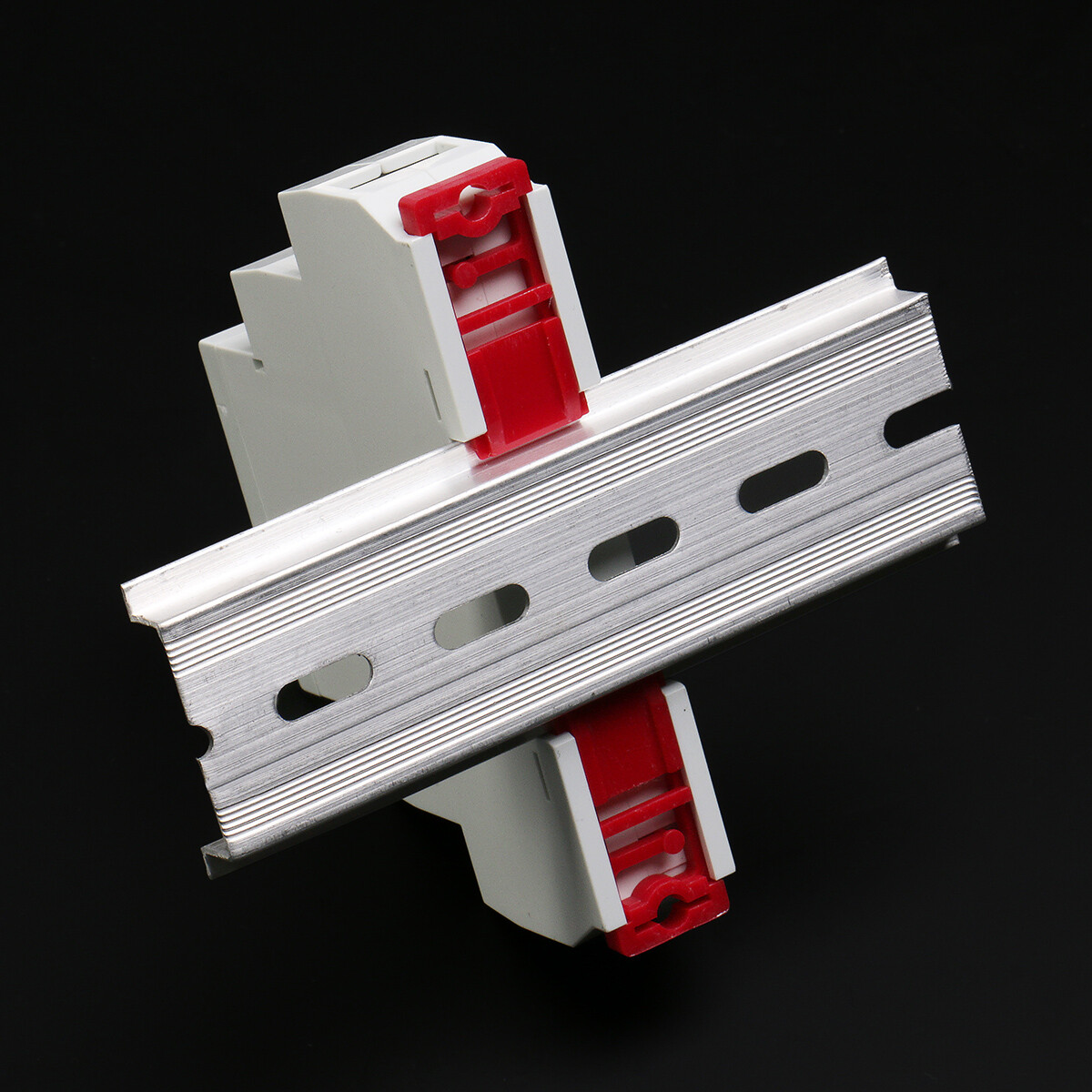 GEYA 35mm Width Din Rail 10cm 15cm 20cm 30cm Aluminum Alloy Slotted Rail Length