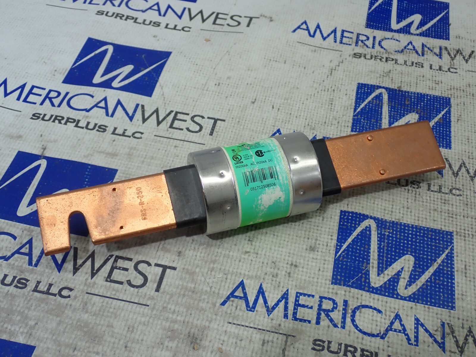 Bussman Fusetron FRS-R-250 250A 600V Time Delay RK5 Long Stab Fuse