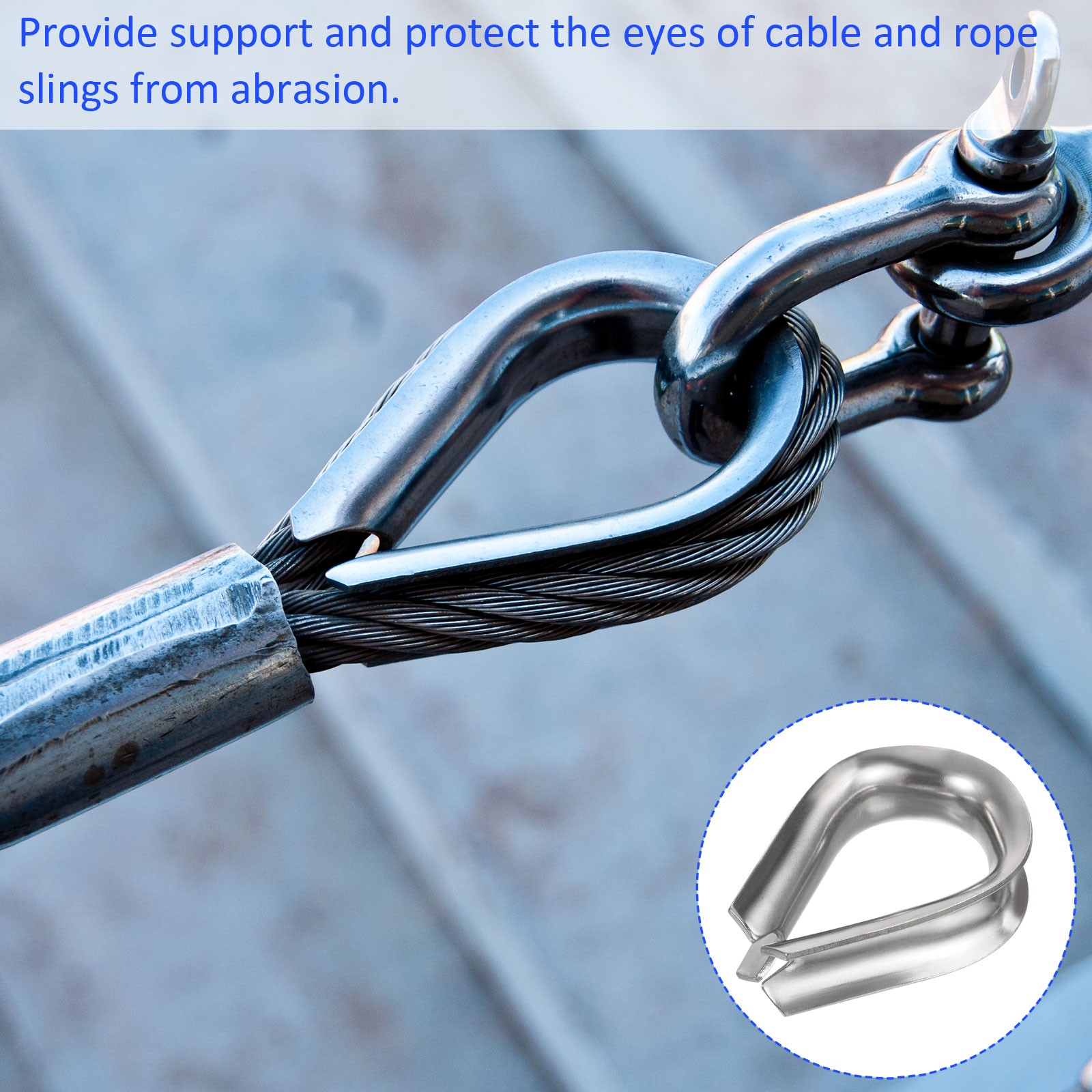 Stainless Steel Thimble – for 20mm 3/4″ Wire Rope, Apply to Outdoor(M20)
