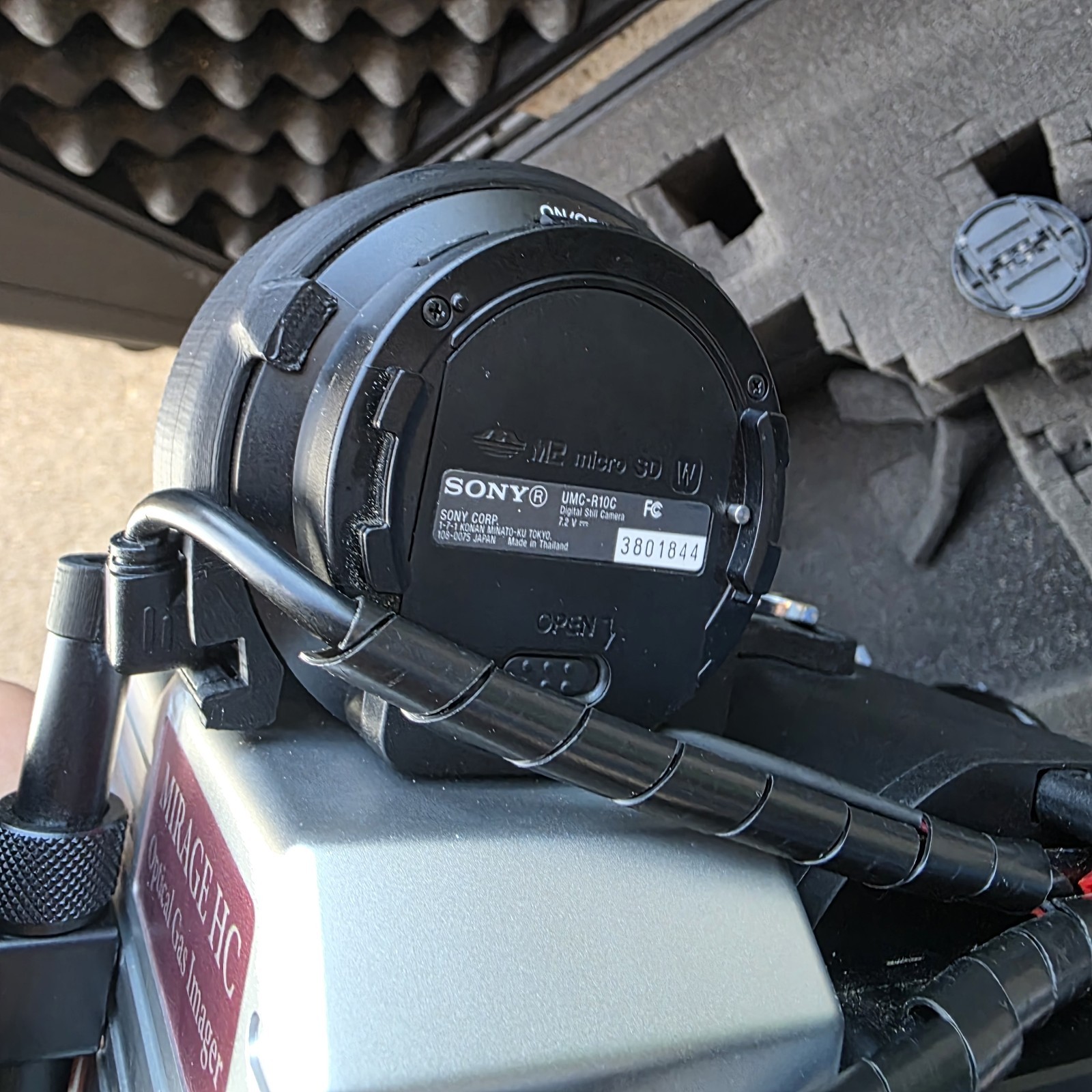 ICI Rage/Mirage HC Optical Gas Imaging OGI Camera Payload DJI M600 Pro Drone