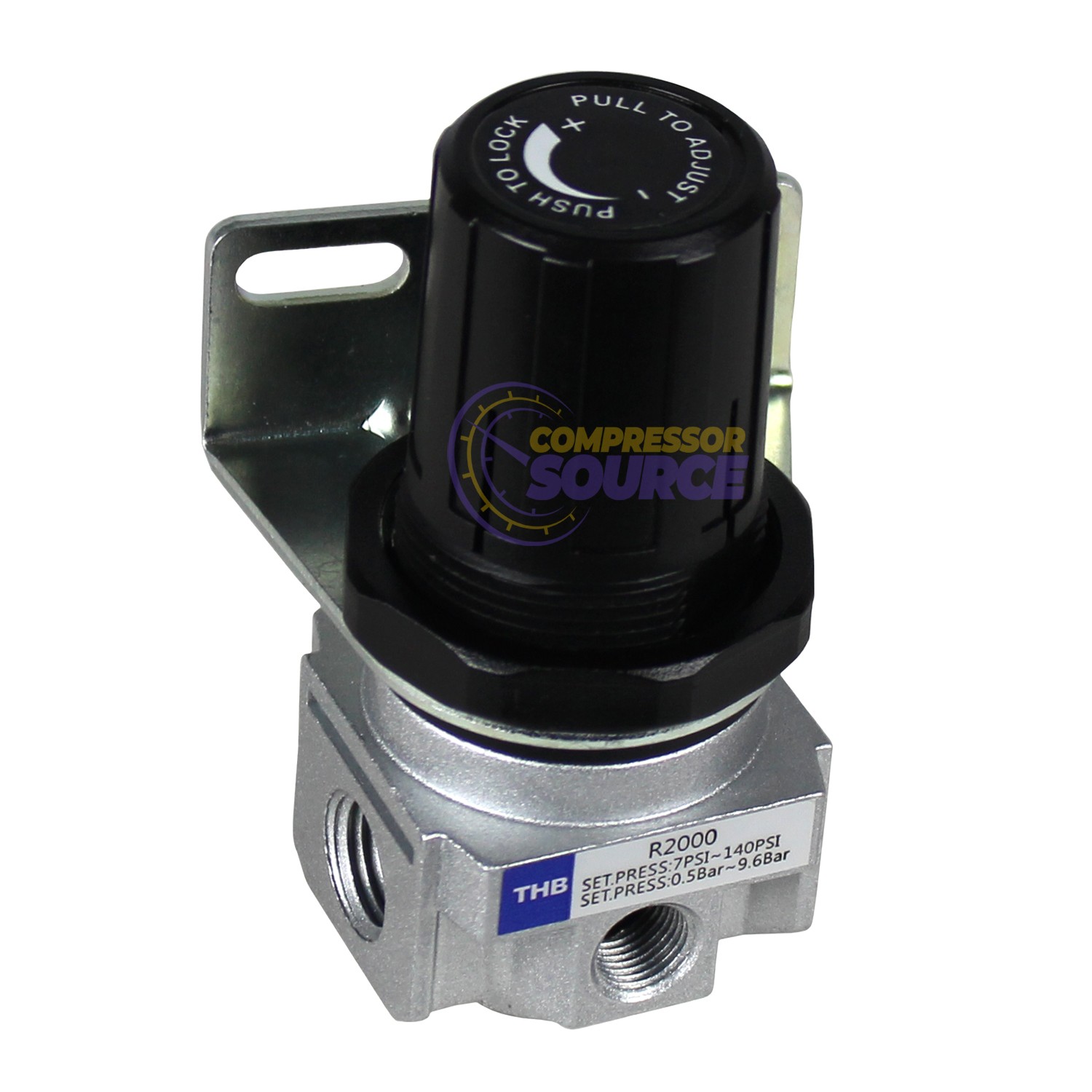 1/4″ Air Compressor Regulator Industrial Grade W/ Pressure Gauge + Mount Bracket