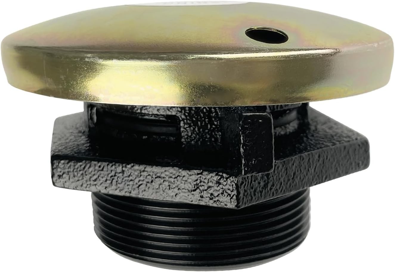 Transfer Tank Vented Cap with Threaded Neck, Vented Fuel Tank Cap with 2 In Base